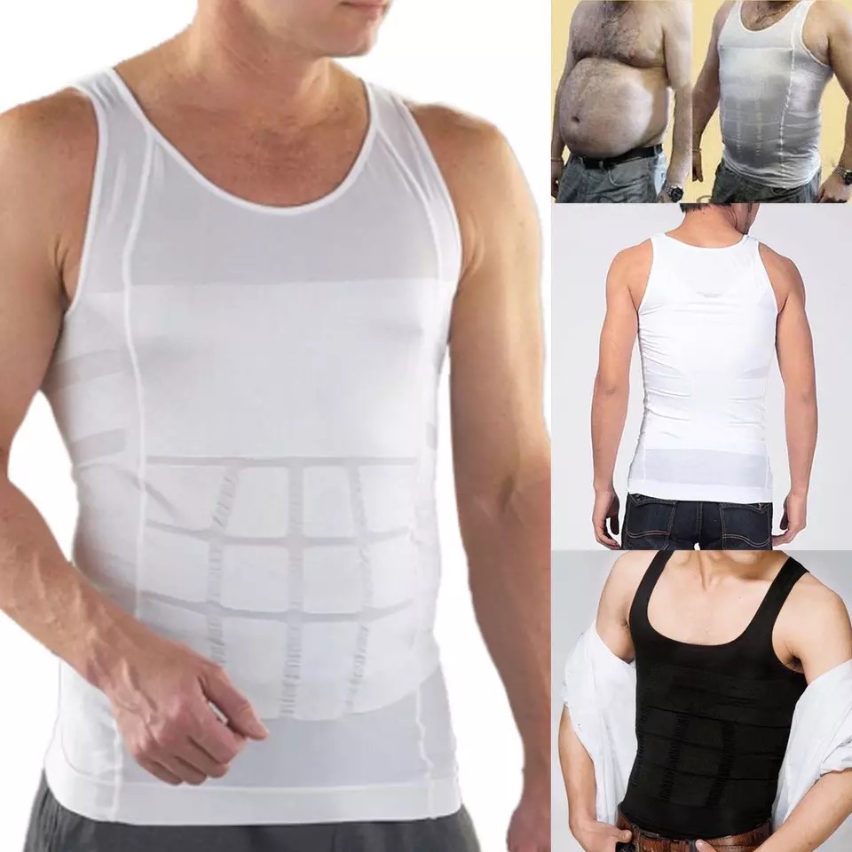 Men Body Shaper Vest Tummy Slimming Underwear Corset Waist Muscle