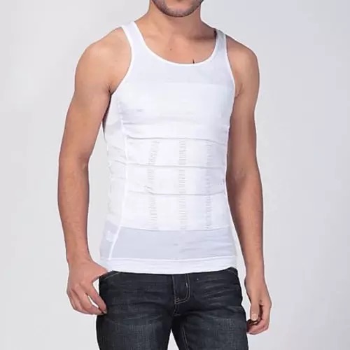 Men Slimming Body Shaper Tummy Shapewear Fat Burning Vest Modeling
