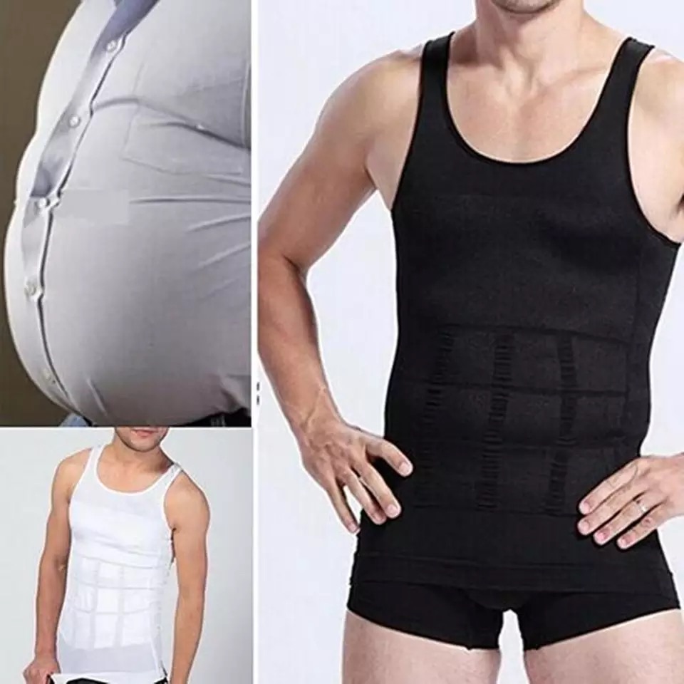 Men Slimming Body Shaper Tummy Shapewear Fat Burning Vest Modeling  Underwear Corset Waist Trainer Muscle Girdle Shirt –